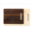 9" x 12" solid walnut cutting board with cut out handle (Reversible)